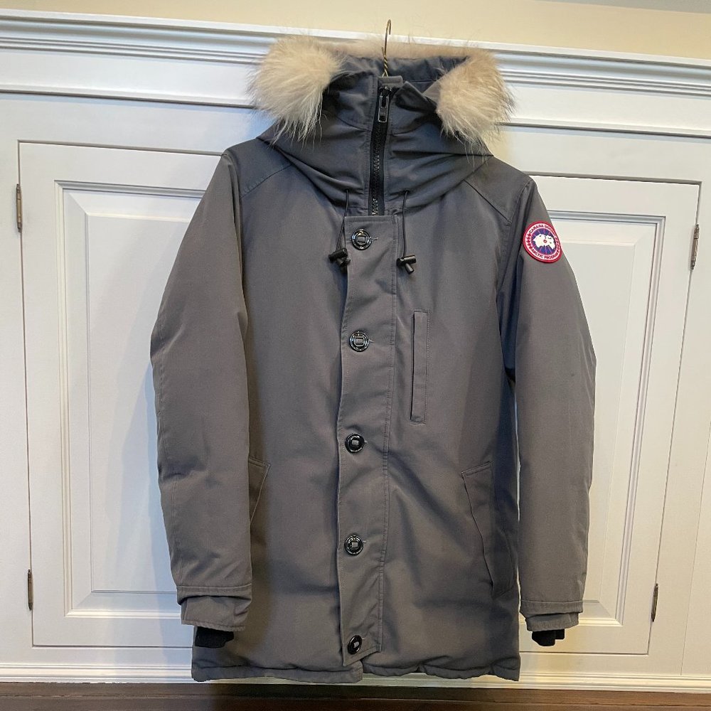 Canada Goose Chateau Parka Heritage Fur Hood Trim Graphite Medium